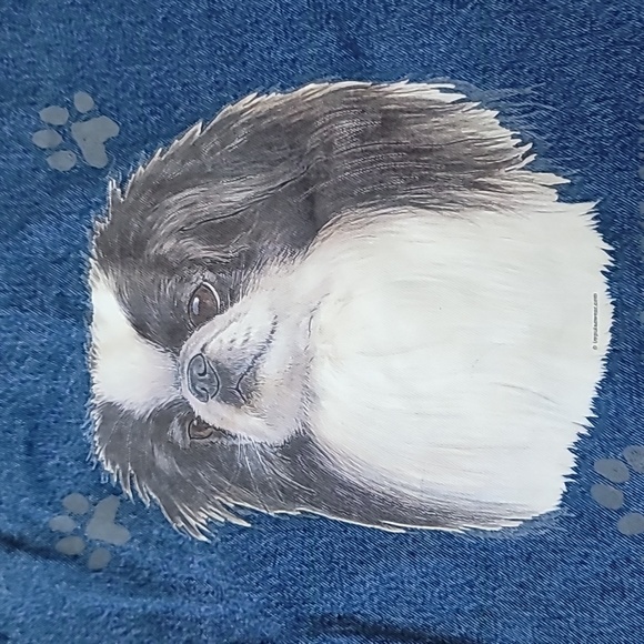 Vintage denim Japenese Chin dog button down jacket w size L - Picture 9 of 11